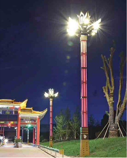 民族特色广场景观灯柱